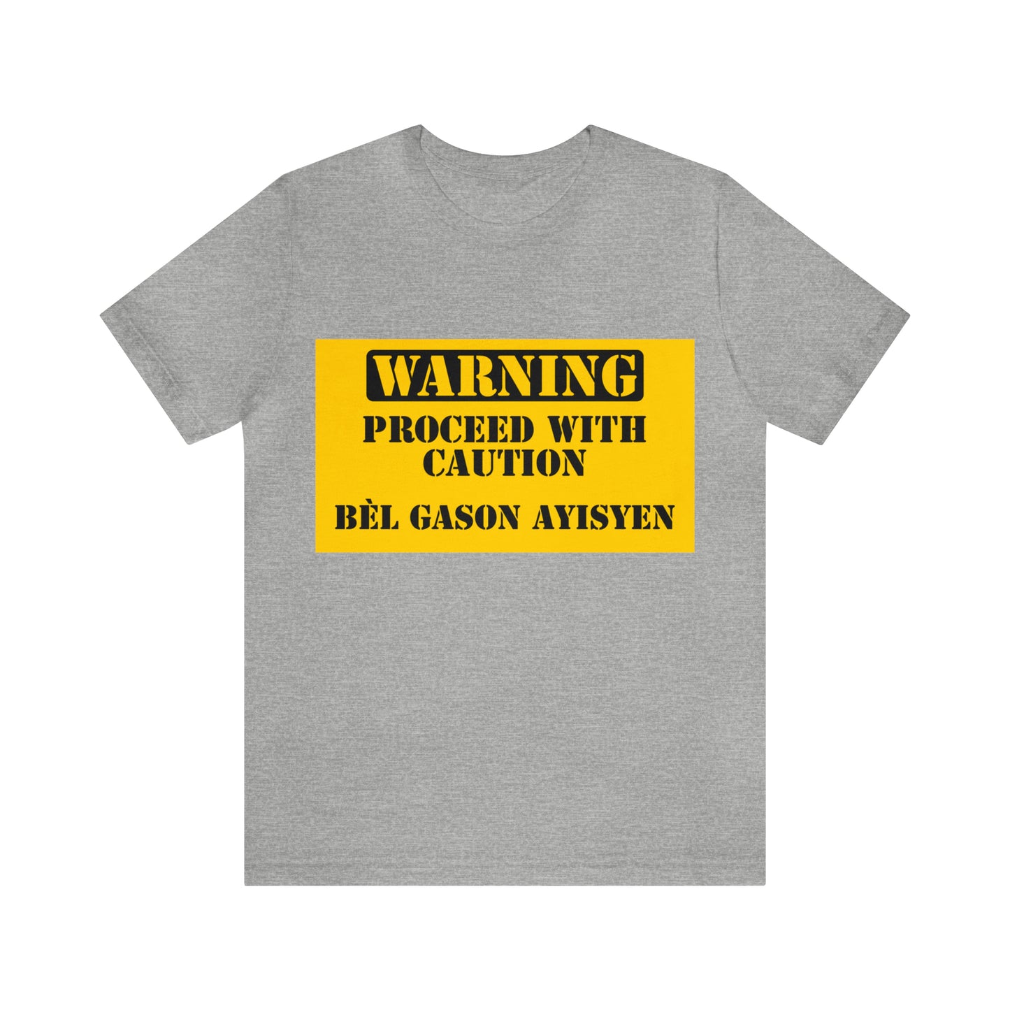 Warning Bel Gason Ayisyen Men's Tee